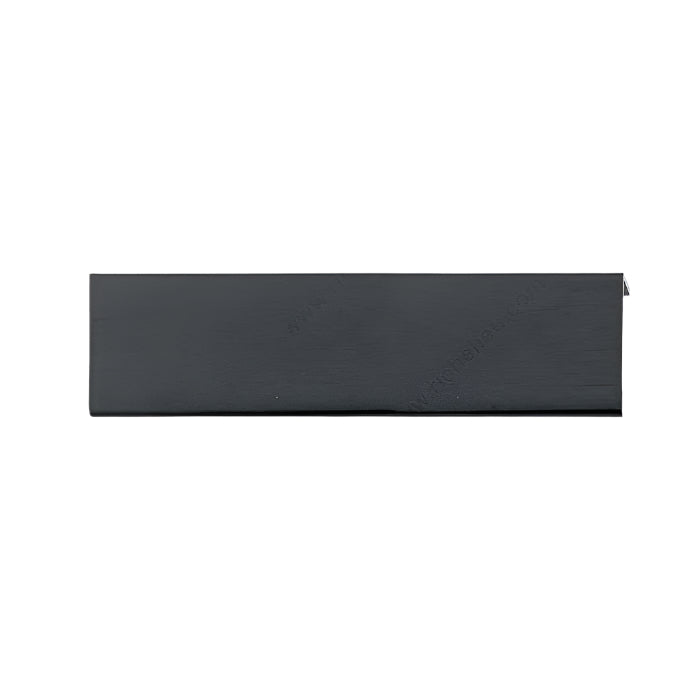 Richelieu 9898 aluminum edge pull in brushed black front view