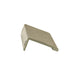 Richelieu 9898 aluminum edge pull in brushed champagne bronze side profile view