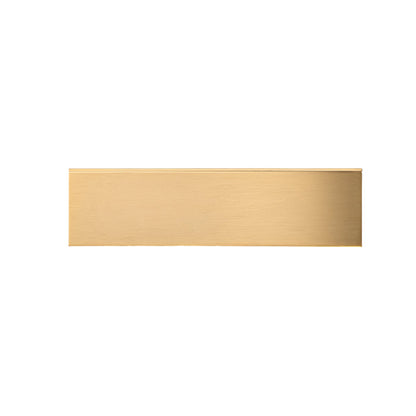 Richelieu 9898 aluminum edge pull in satin gold front view