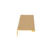 Richelieu 9898 aluminum edge pull in satin gold side profile view
