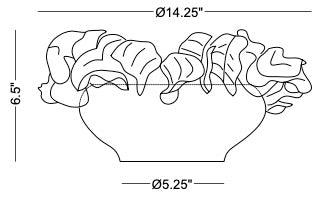 Solana Sculptural Ceramic Decorative Bowl