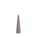 Side view of Uyuni sandstone flameless cone candle with realistic LED flame