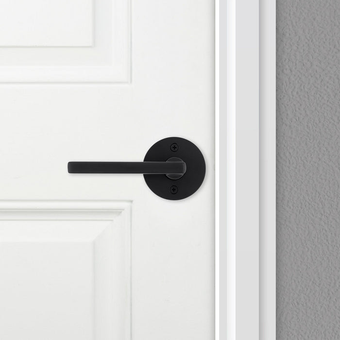 Weiser Halifax Dummy Door Handle Matte Black Modern Interior Door Hardware