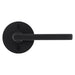 Weiser Halifax Dummy Door Lever Round Matte Black Modern Closet Door Handle