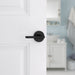 Weiser Halifax Privacy Door Lever Round Matte Black Modern Bathroom Door Handle