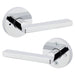 Weiser Halifax Privacy Door Lever Round Polished Chrome Modern Bathroom Door Handle