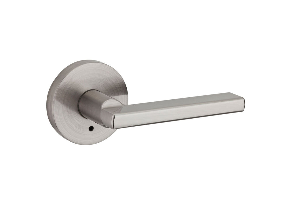 Weiser Halifax Privacy Door Lever Round Satin Nickel Modern Bathroom Door Handle