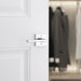 Weiser Halifax square polished chrome inactive lever used on closet door interior hardware