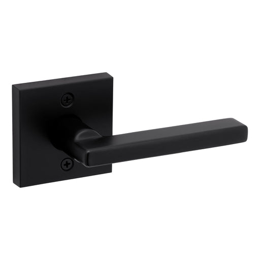 Weiser Halifax square dummy lever matte black inactive door handle for closet and double doors