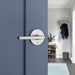 Modern interior door with Weiser Halifax square dummy lever handle