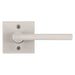 Weiser Halifax square dummy lever satin nickel non turning decorative door handle