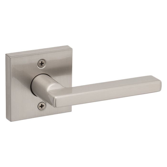 Weiser Halifax square dummy lever satin nickel non turning decorative door handle