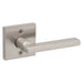 Weiser Halifax square dummy lever satin nickel non turning decorative door handle
