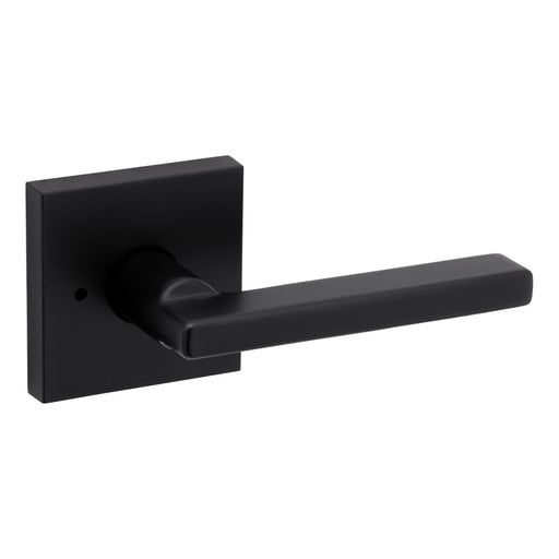 Weiser Halifax square privacy door lever matte black bedroom bathroom door handle