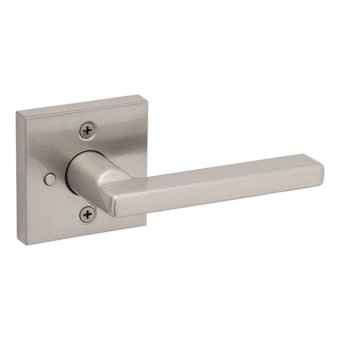 Weiser Halifax square privacy door lever satin nickel bedroom bathroom door handle