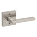 Weiser Halifax square privacy door lever satin nickel bedroom bathroom door handle