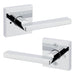 Weiser Halifax square privacy door lever polished chrome modern interior hardware