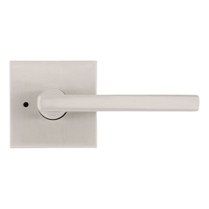 Weiser Halifax square privacy lever satin nickel modern interior door hardware
