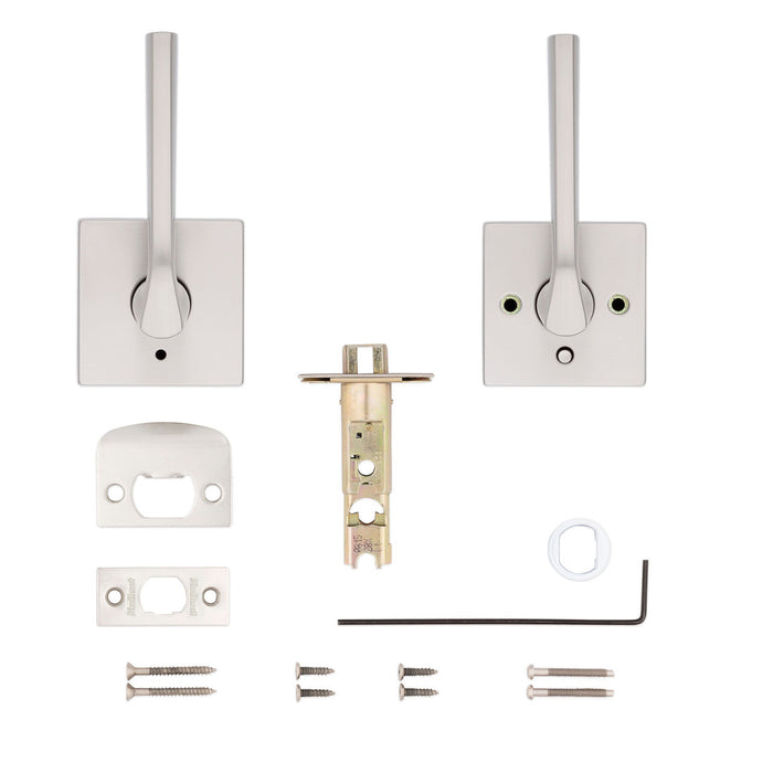 Weiser Lisbon Privacy Door Lever Installation Hardware and Components