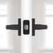 Weiser Lisbon Privacy Door Lever Square Matte Black Bedroom Bathroom Door Handle