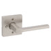 Weiser Lisbon Privacy Door Lever Square Satin Nickel Bedroom Bathroom Door Handle