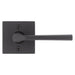 Weiser Lisbon dummy door lever square matte black modern door hardware