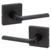 Weiser Lisbon Square Passage Door Lever Matte Black Interior Door Hardware Set
