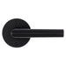 Weiser Milan round dummy door lever matte black modern interior hardware
