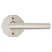 Weiser Milan round dummy door lever satin nickel modern interior door handle