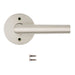 Weiser Milan round dummy door lever satin nickel with mounting hardware
