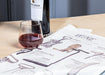 Wine openers kitchen towel displayed in modern kitchen setting with wine bottle and glass